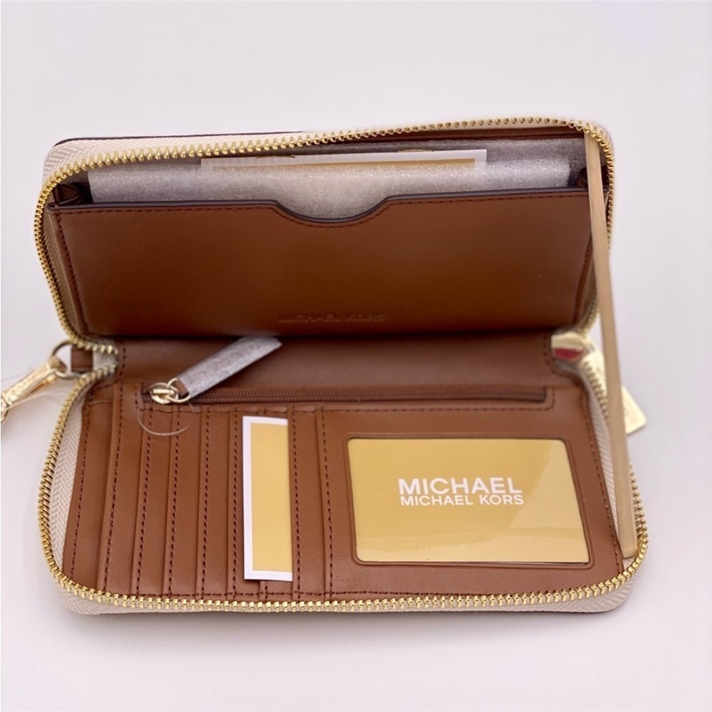 Michael Kors LG Phone Case Wristlet Wallet (Vanilla) - Picture 7 of 8